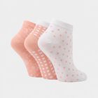 Women's Assorted Regular Fit Printed Pack of 3 Socks, Assorted, small
