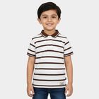Boys Brown Round Neck Casual Boys T-Shirt, भूरा, small
