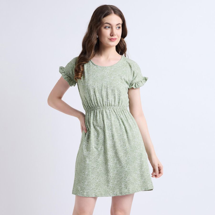 Ladies' Dress , हल्का हरा, large image number null