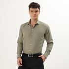 Men's Olive Green Slim Fit Formal Shirt, Olive, small image number null
