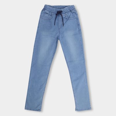 Girls' Light Blue Slim Fit Basic Jeans