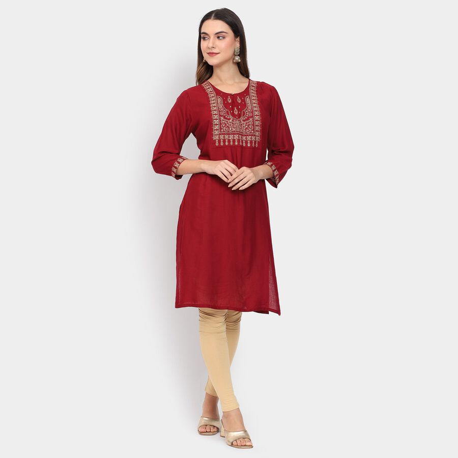 Ladies' Kurta , मरून, large image number null