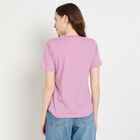 Ladies' Round Neck T-Shirt, बैंगनी, small image number null