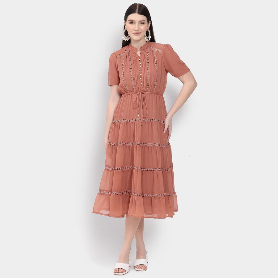 Ladies' Dress , गुलाबी, large