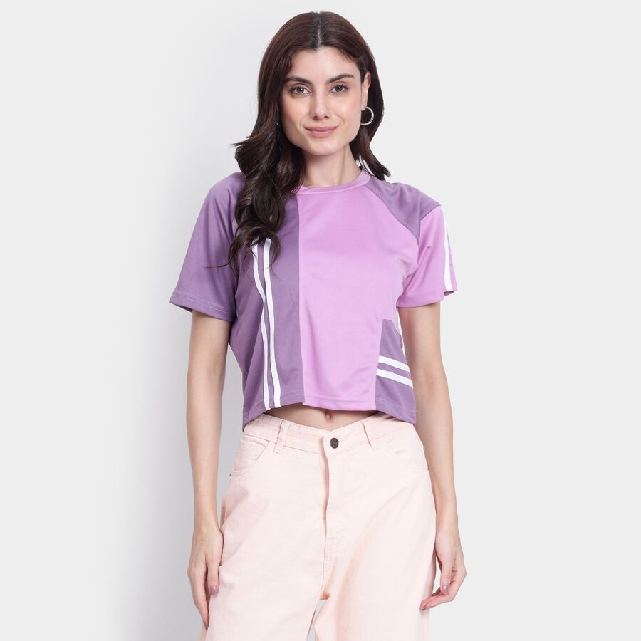 Ladies'  Crop  Top, Lilac, large image number null
