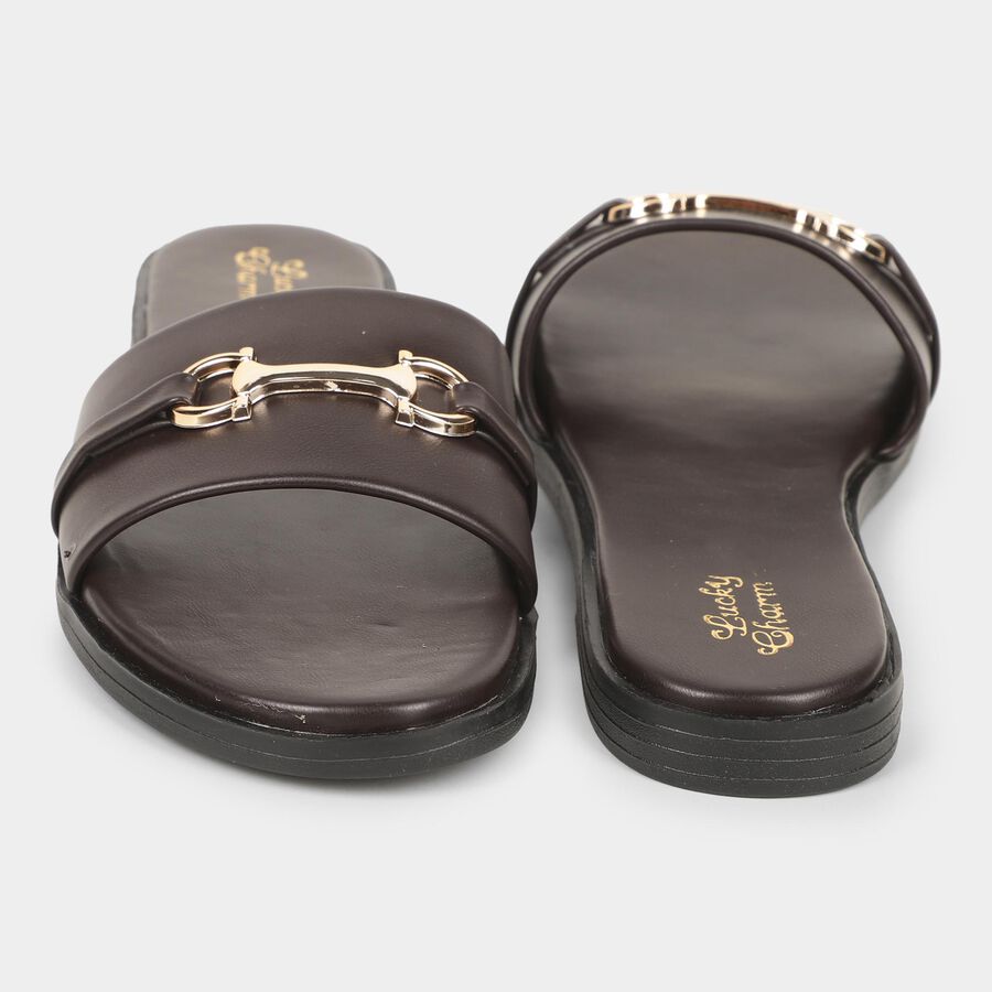 Ladies' Sandal, Brown, large image number null