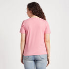 Round Neck T-Shirt, गुलाबी, small image number null