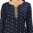Ladies' Kurti, Navy Blue, small image number null