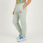 Girls' Soft Mint Green Printed Elastic Waist Winter Pyjama, हल्का हरा, small image number null