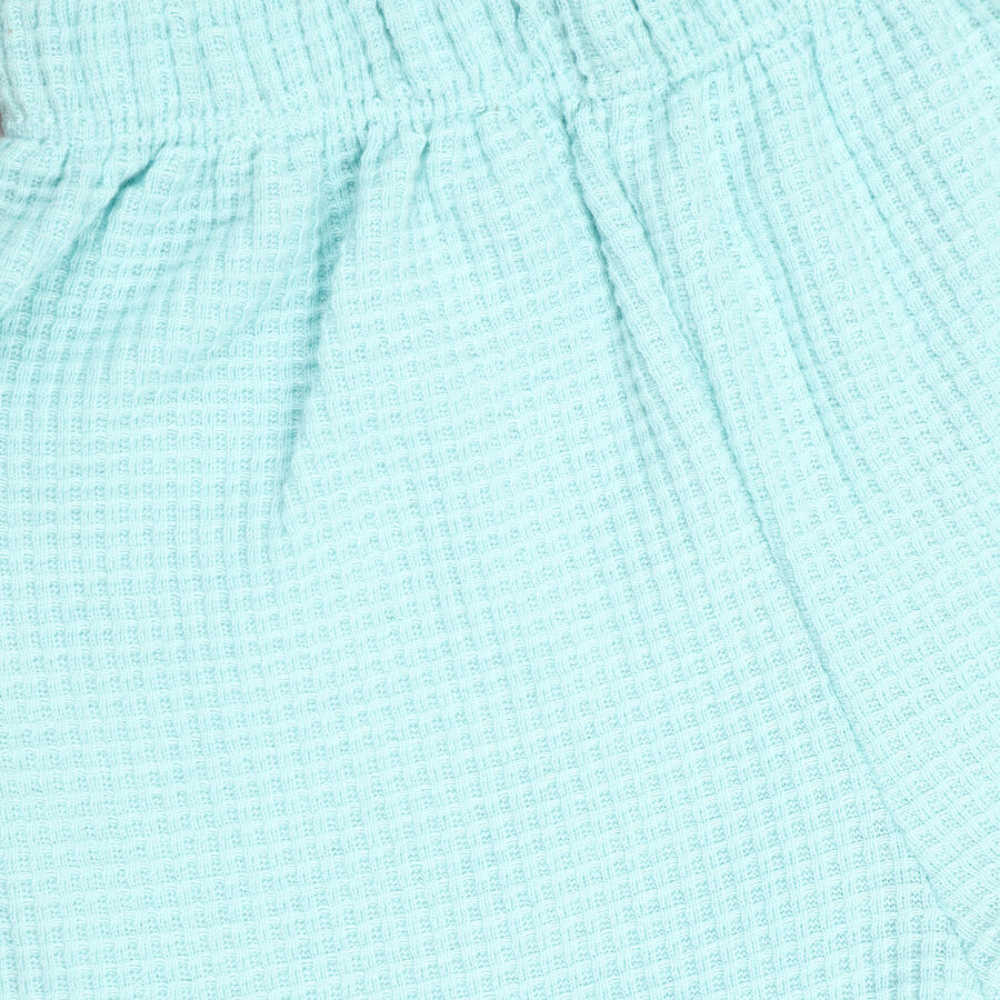 Infant Girl's 100% Cotton Short Set, हल्का हरा, large image number null