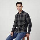 Men's Navy Blue Cotton Classic Casual Shirt, Navy Blue, small