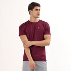 Men's Rich Wine Crew Neck Slim Fit T-Shirt, Wine, small image number null