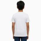 Boys' Half Sleeves T-Shirt, White, small image number null