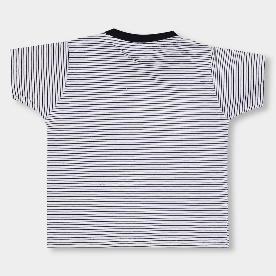 Infants' 100% Cotton T-Shirt, नेवी ब्लू, large