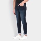 Men's Slim Fit Jeans , गहरा नीला, small image number null
