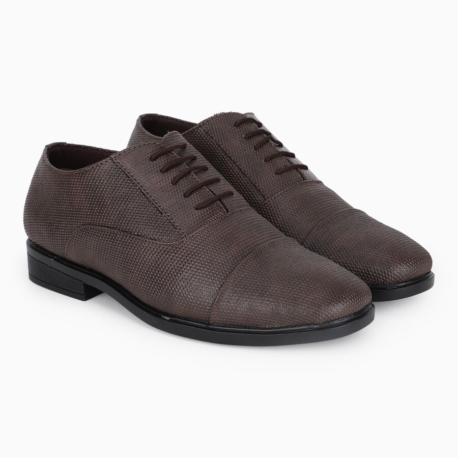 Men's Formal Shoes, भूरा, large