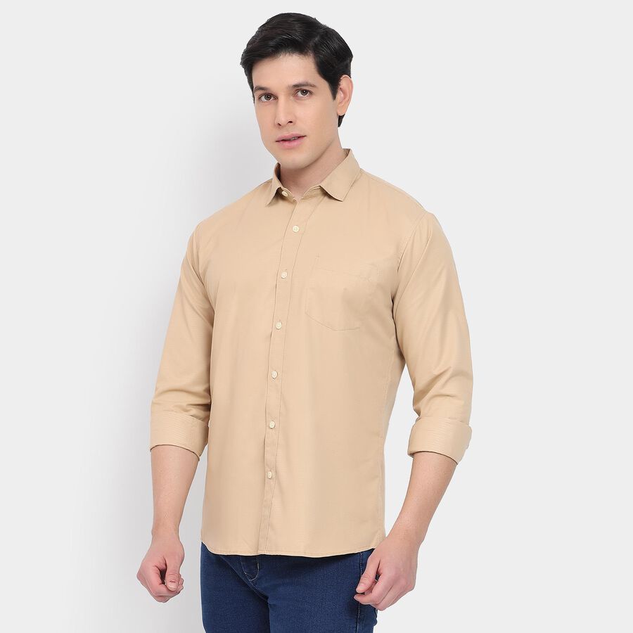 Men's Casual Shirt, गहरा पीला, large