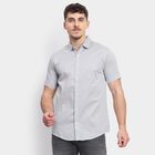 Men's 100% Cotton Casual Shirt, हल्का ग्रे, small image number null
