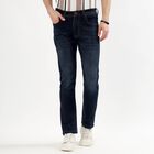 Men's Dark Indigo Skinny Fit Stretchable Jeans, गहरा नीला, small image number null