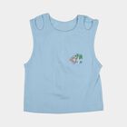 Girls Light Blue Round Neck Casual T-Shirt, हल्का नीला, small