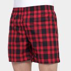 Men's 100% Cotton Boxers, Red, small