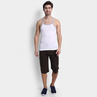 Cotton Single Jersey Sleeveless Gym T-Shirt, White, small image number null