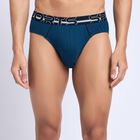 Men's 100% Cotton Briefs, टील ब्लू, small image number null