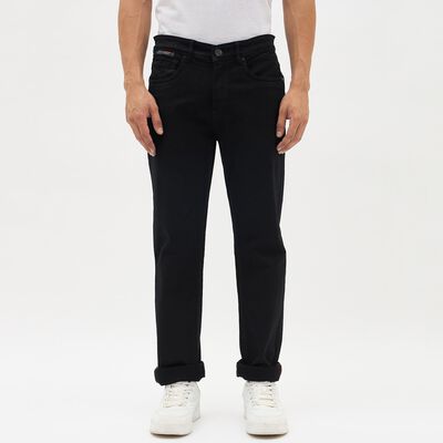 Men's Jet Black Slim Fit Jeans