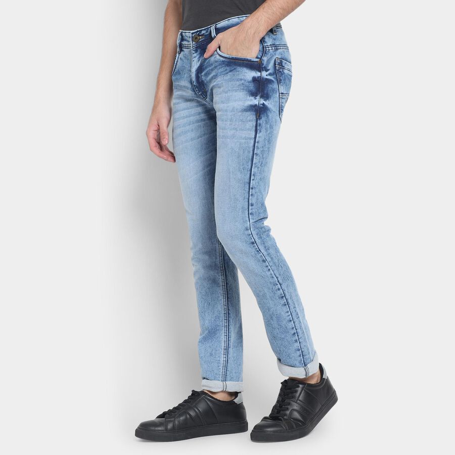 Men's Skinny Jeans, Light Blue, large image number null