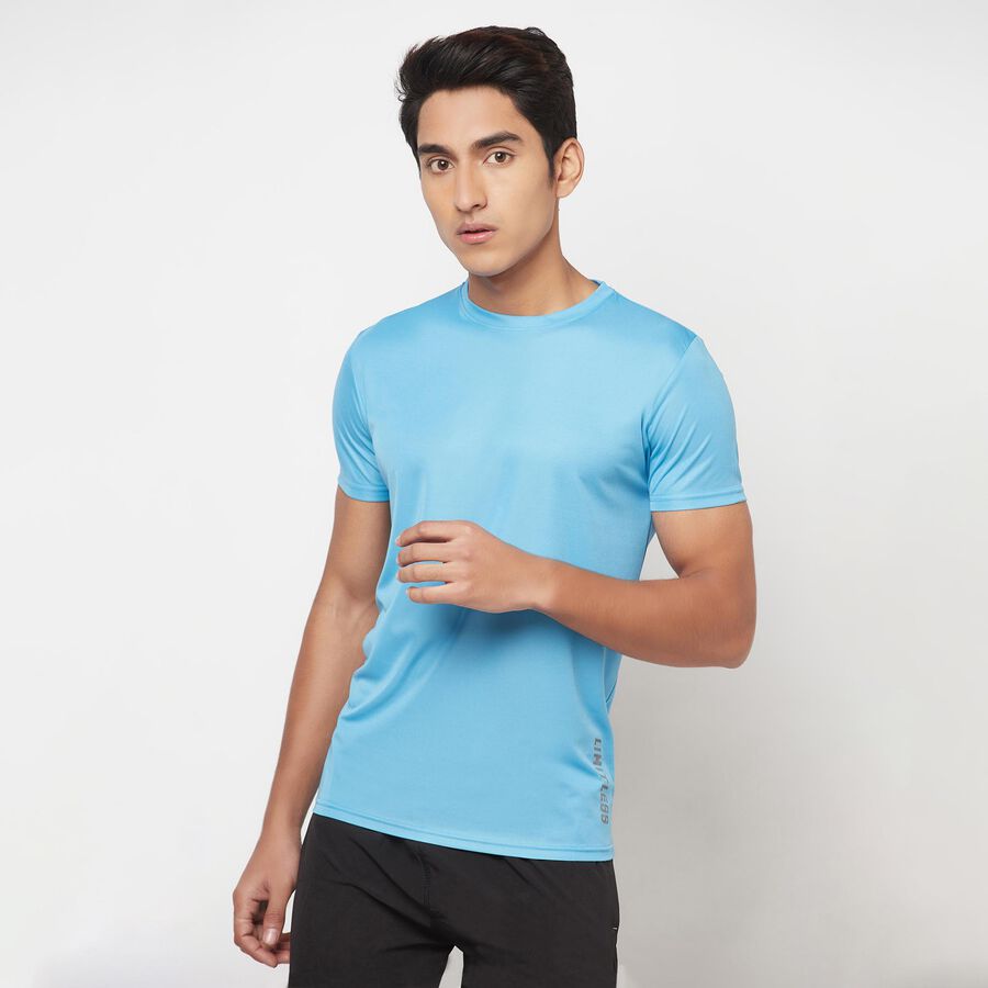 Single Jersey Drifit T-Shirt, Mid Blue, large image number null