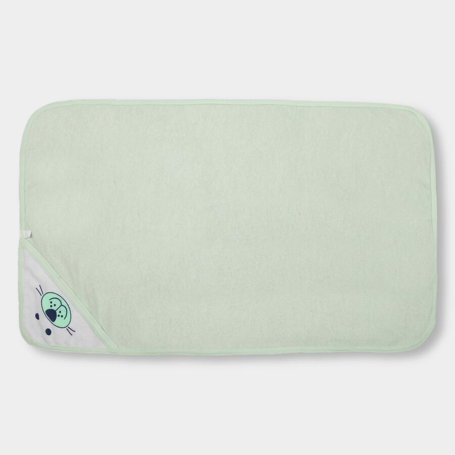 Infants' 100% Cotton Towel, Light Green, large image number null