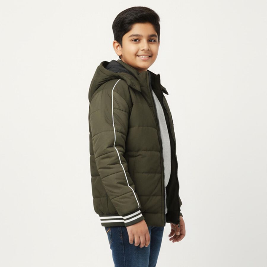 Boys' Jacket, Olive, large image number null