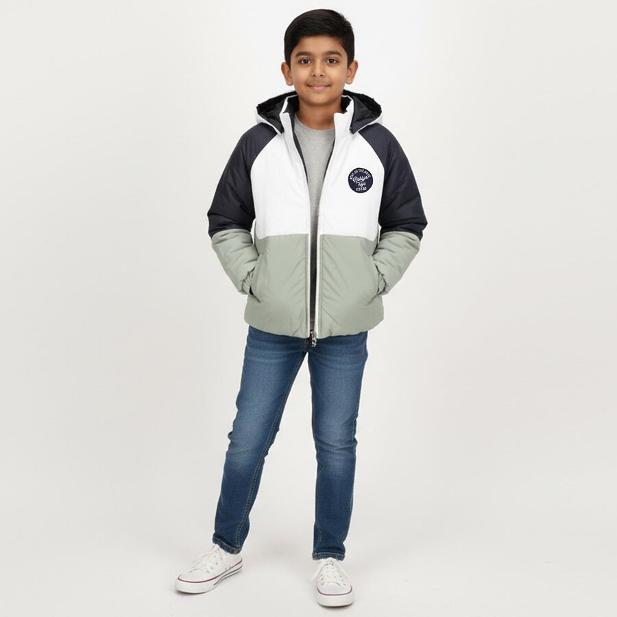 Boys' Jacket, White, large image number null