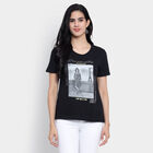 Round Neck T-Shirt, Black, small image number null