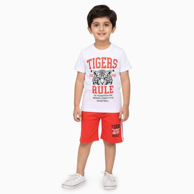 Boys' 100% Cotton Knit Baba Suit