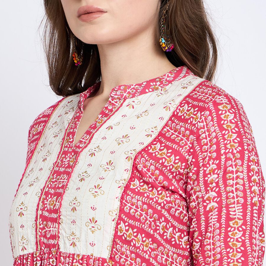 Ladies' Kurta Pyjama Set, Fuchsia, large image number null