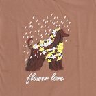 Girls' T-Shirt, भूरा, small image number null