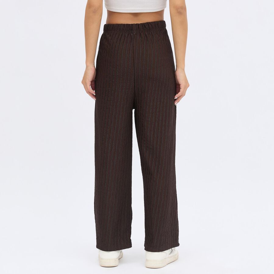Women's Dark Chocolate Brown Balloon Fit Solid Harem Pants, Brown, large image number null