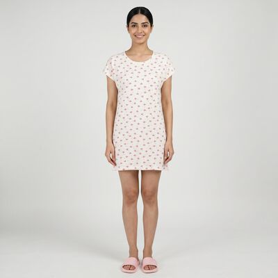 Women's White Minimalist Nighty