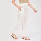 Ladies' 100% Cotton Palazzos, ऑफ व्हाइट, small image number null