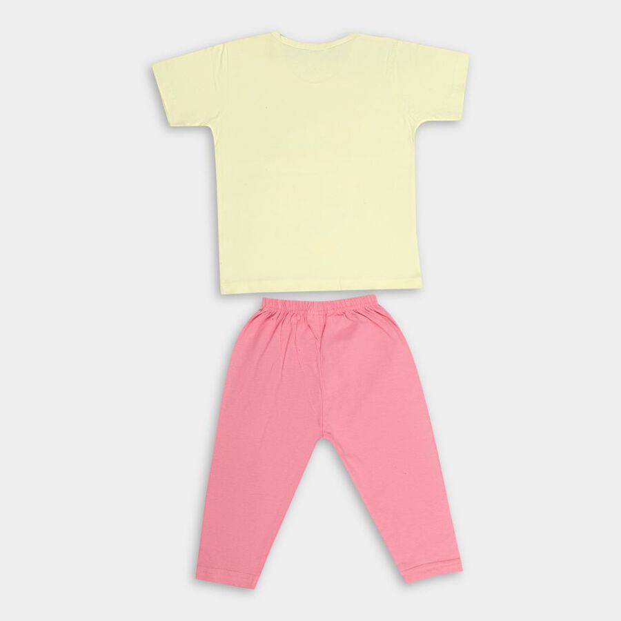 Infants' Cotton Suit Night, Yellow, large image number null