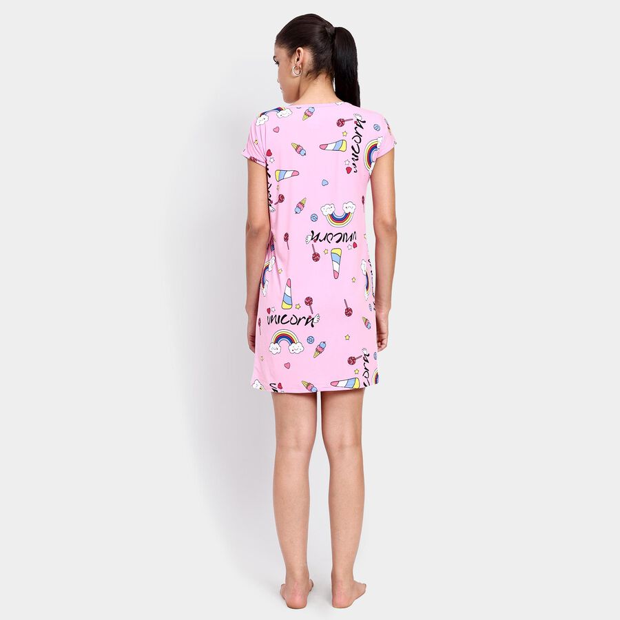 Ladies' Nighty , हल्का गुलाबी, large image number null