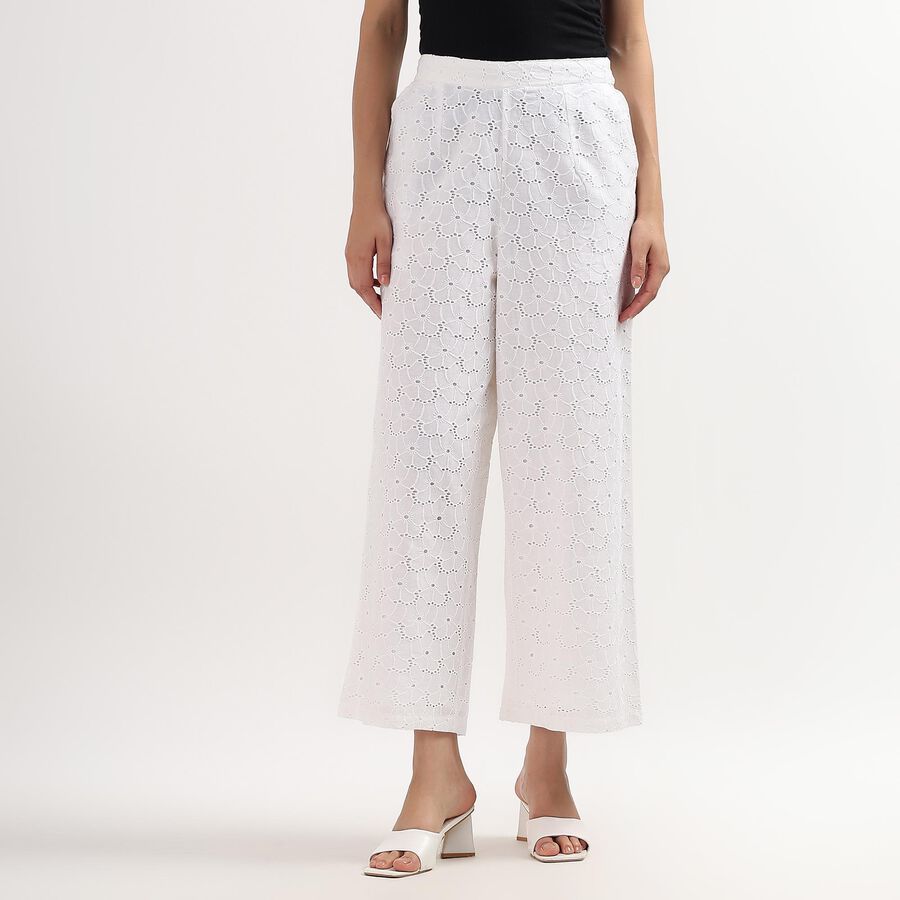 Ladies' Trousers , सफ़ेद, large image number null