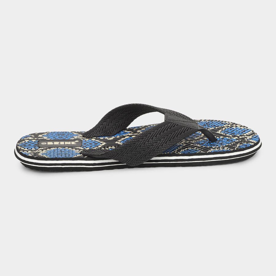 Men's V Strap Slipper, Black, large image number null