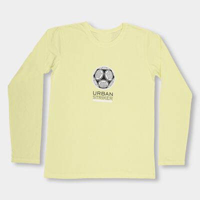 Boys' Bright Yellow Round Neck Casual T-Shirt