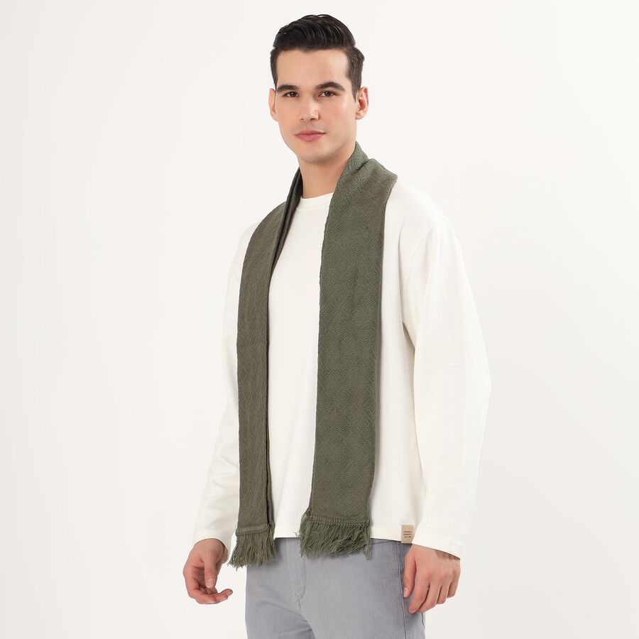Men's Muffler, ओलिव, large image number null