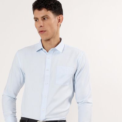 Men's Light Blue Slim Fit Formal Shirt