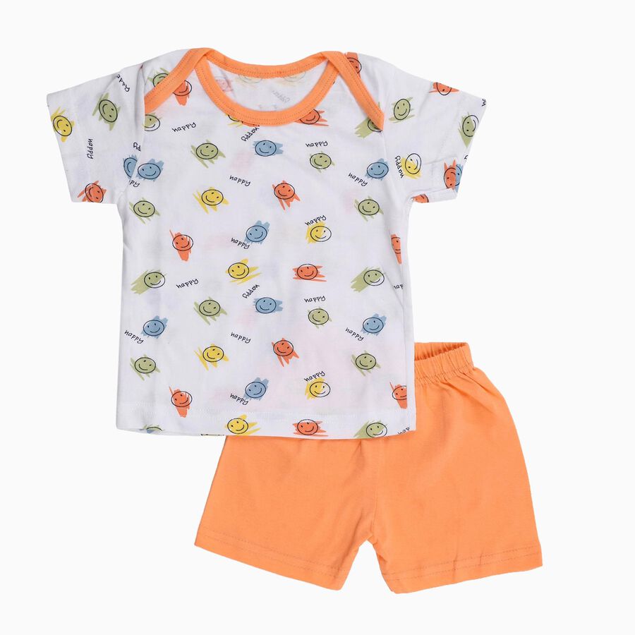 Infants' 100% Cotton Baba Suit, नारंगी, large