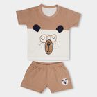 Infant Boys' 100% Cotton Baba Suit, Beige, small