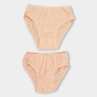 Girls' 100% Cotton Panty , Peach, small image number null